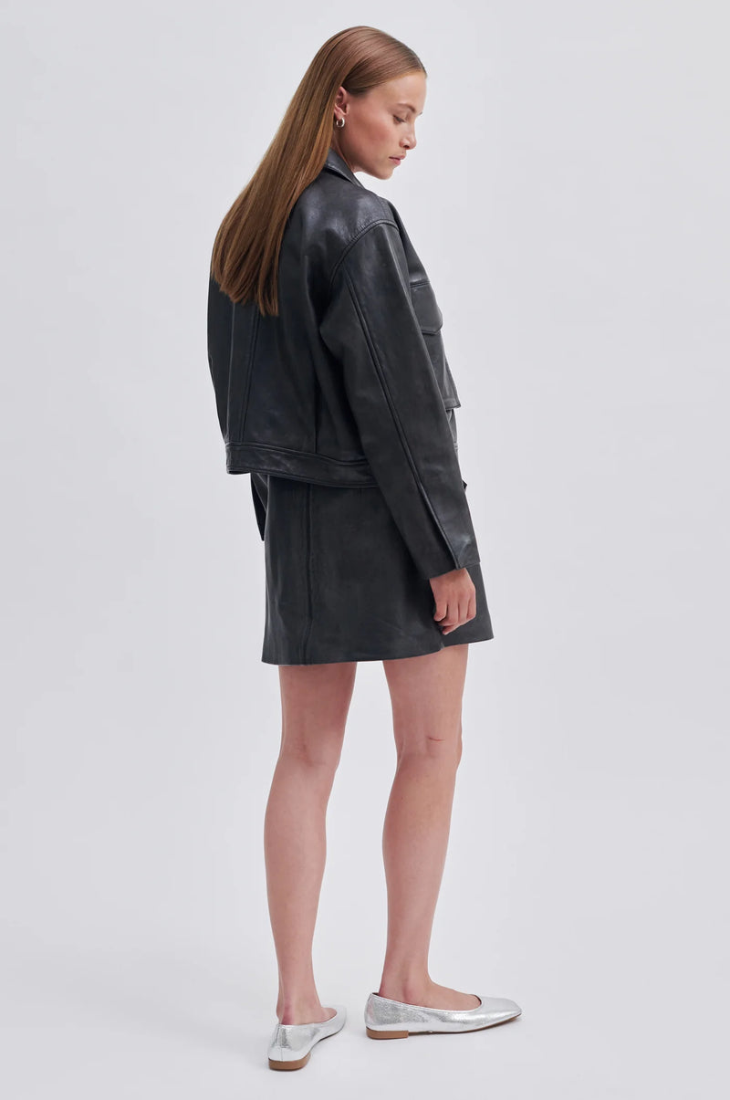 Second Female Lato Leather Jacket - Black
