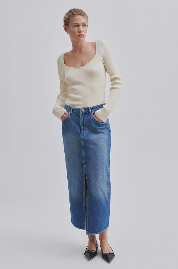 Second Female Kylie Skirt - Denim Blue