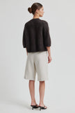 Second Female Andrea 3/4 Sleeve Cardigan - Chocolate