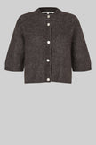 Second Female Andrea 3/4 Sleeve Cardigan - Chocolate