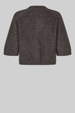 Second Female Andrea 3/4 Sleeve Cardigan - Chocolate