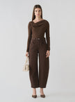 ESMAEE Pinnacle Knit Top - Chocolate