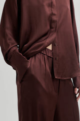 Second Female Livo Silky Pant - Chocolate