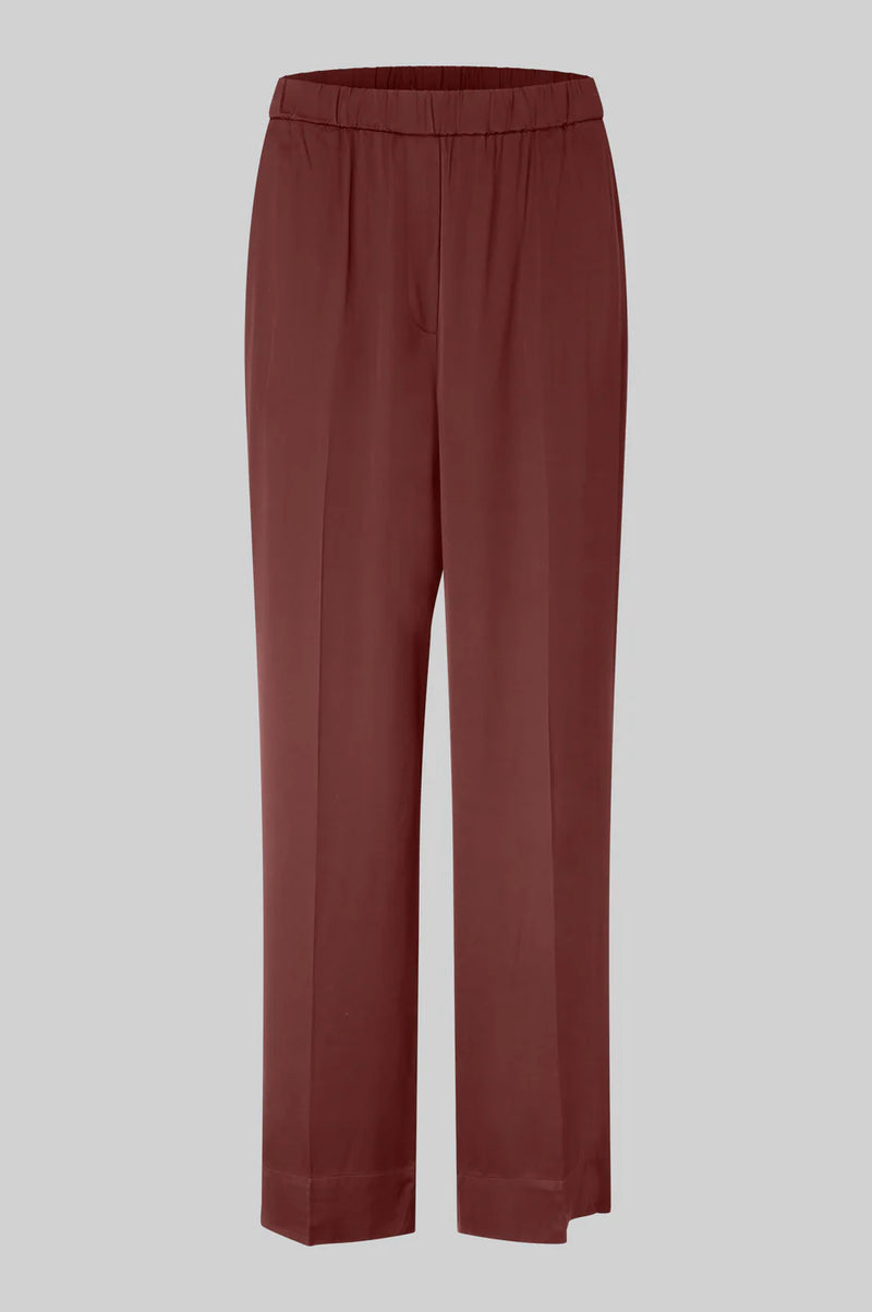 Second Female Livo Silky Pant - Chocolate