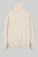 Second Female Alpha T-Neck Knit - Pumice Stone