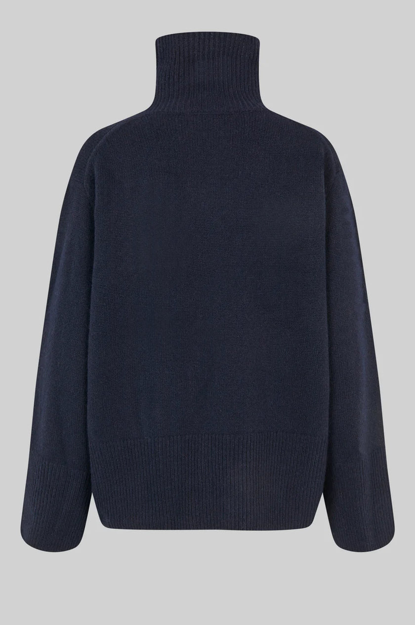 Second Female Alpha T-Neck Knit - Night Sky