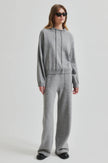 Second Female Lounge Knit Hoodie - Grey Melange