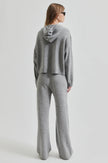 Second Female Lounge Knit Hoodie - Grey Melange