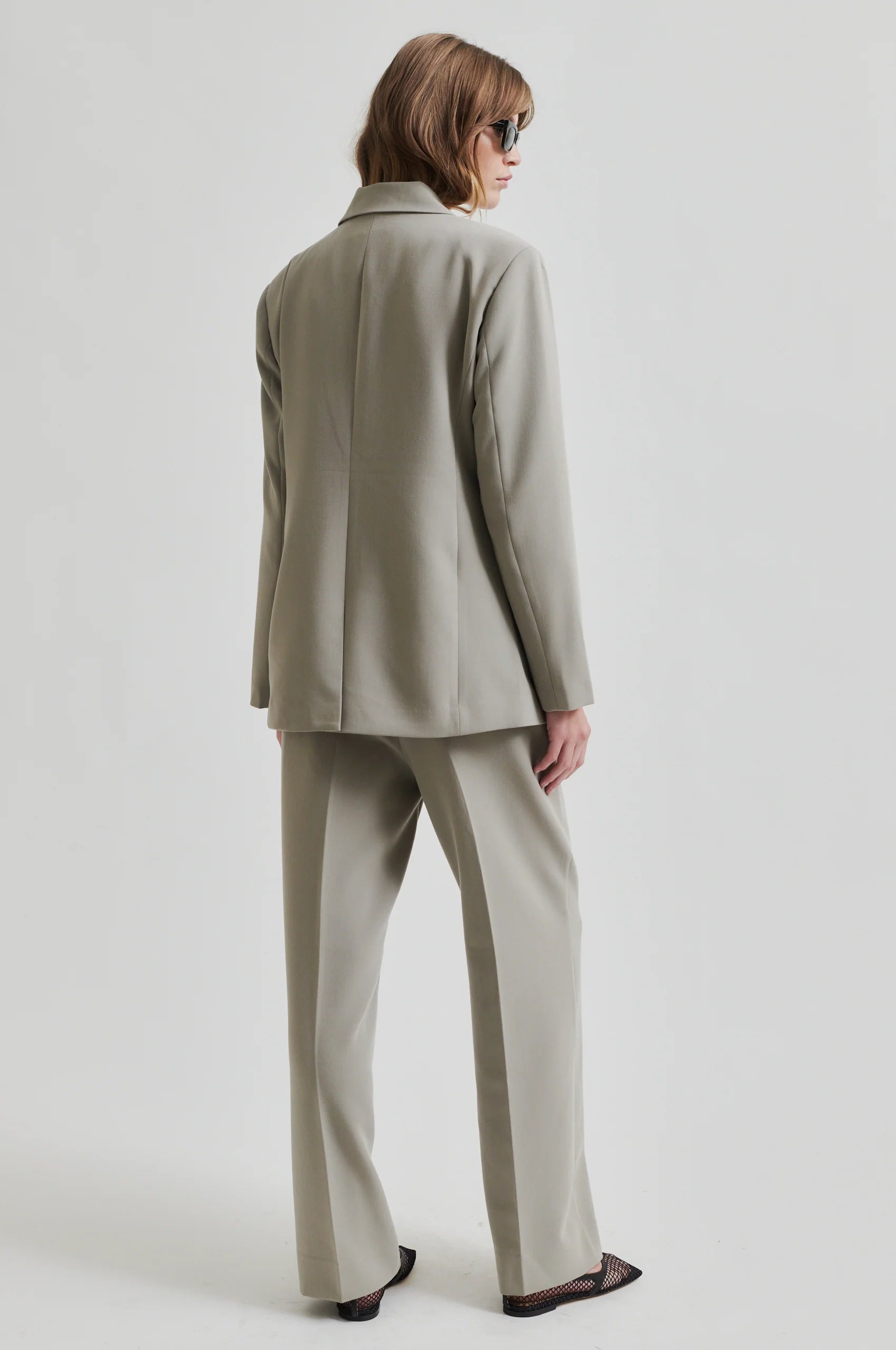 Second Female Evie Fitted Blazer - Elephant