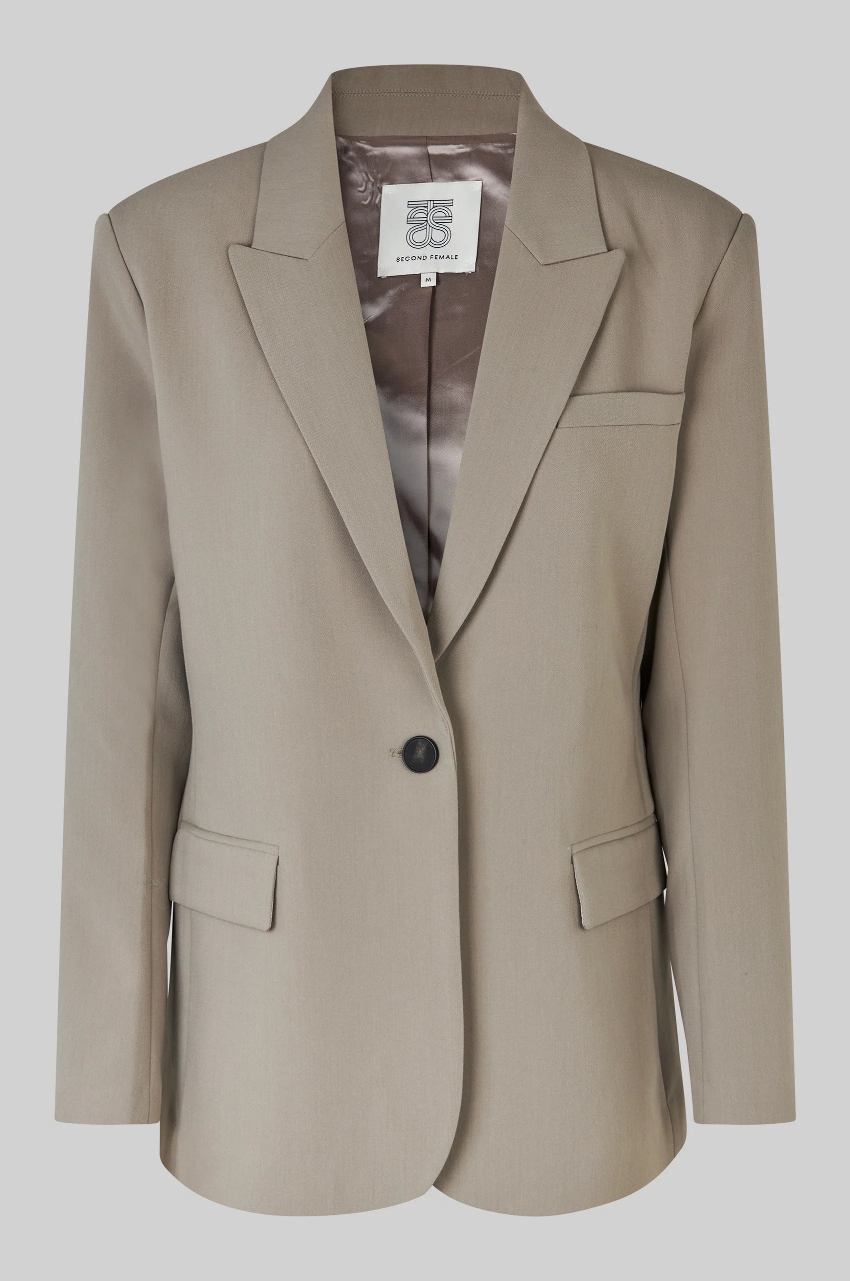 Second Female Evie Fitted Blazer - Elephant