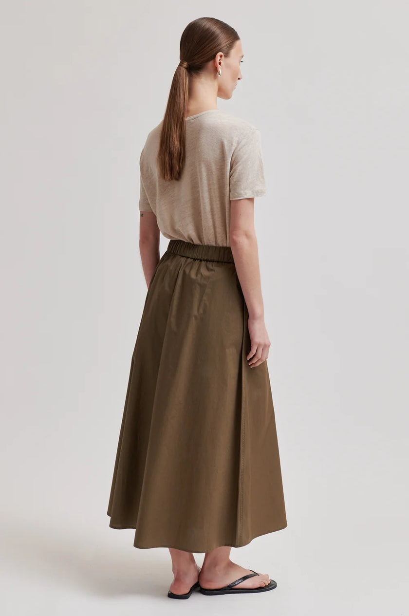 SECOND FEMALE - PEONY O-NECK NEW TEE TAUPE