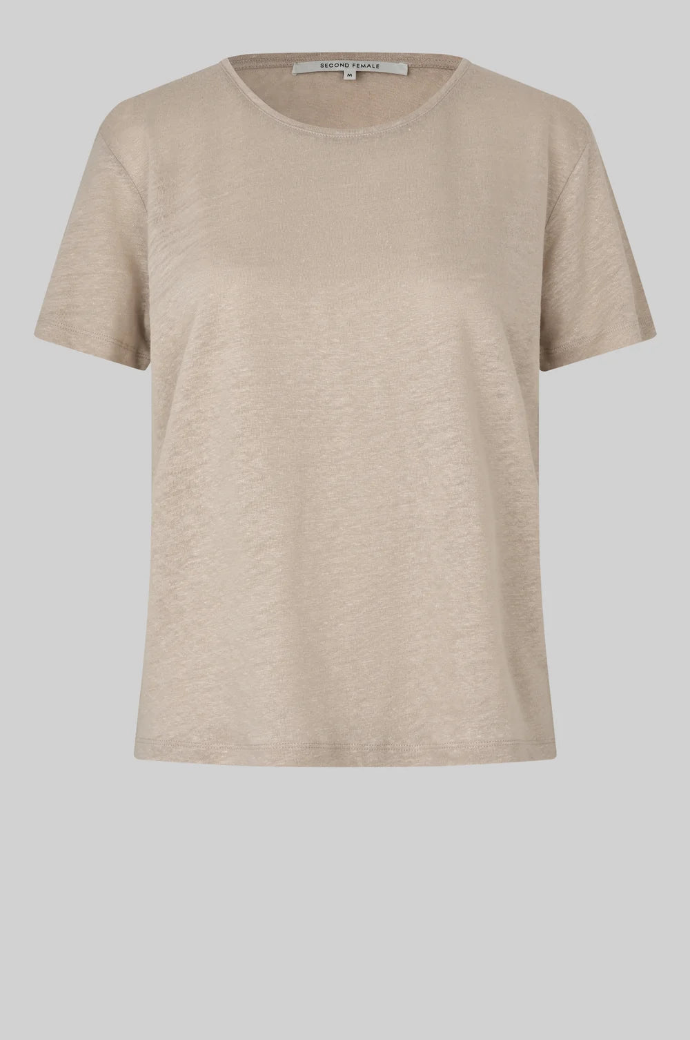 SECOND FEMALE - PEONY O-NECK NEW TEE TAUPE