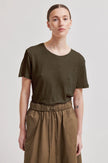 Second Female - Peony O-Neck New Tee - Canteen