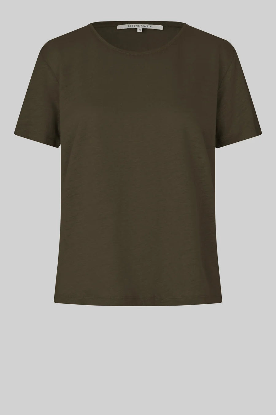 Second Female - Peony O-Neck New Tee - Canteen