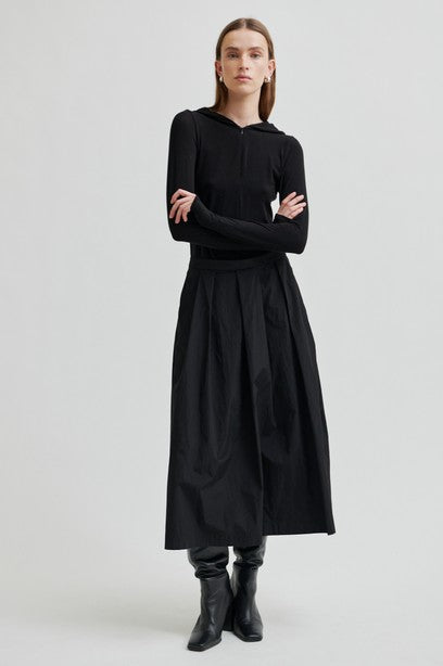 Second Female Callis Merino Hoodie - Black