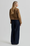 Second Female Noomi Suede Jacket - Silver Mink