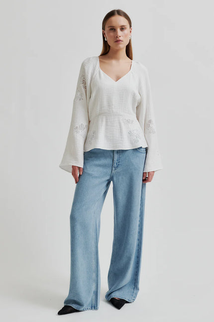 Second Female Irvine Tie Front Jean - Blue