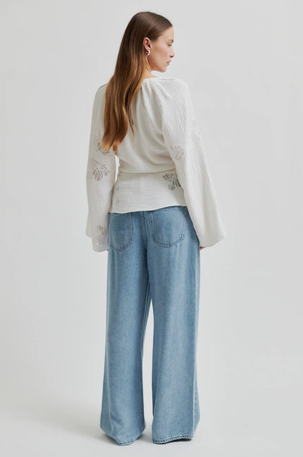 Second Female Irvine Tie Front Jean - Blue