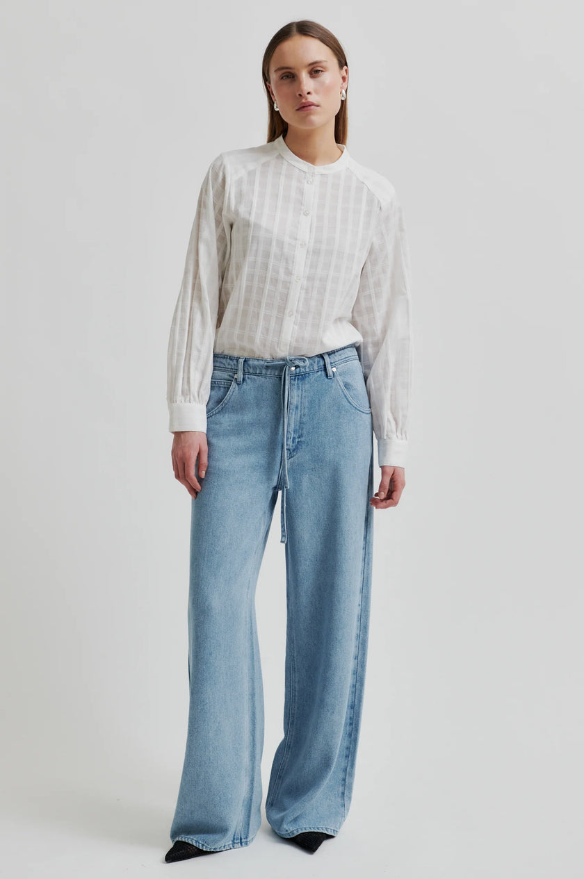Second Female Irvine Tie Front Jean - Blue