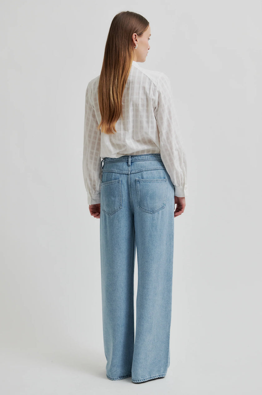 Second Female Irvine Tie Front Jean - Blue