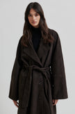 Second Female Noomi Suede Trench - Chocolate Plum