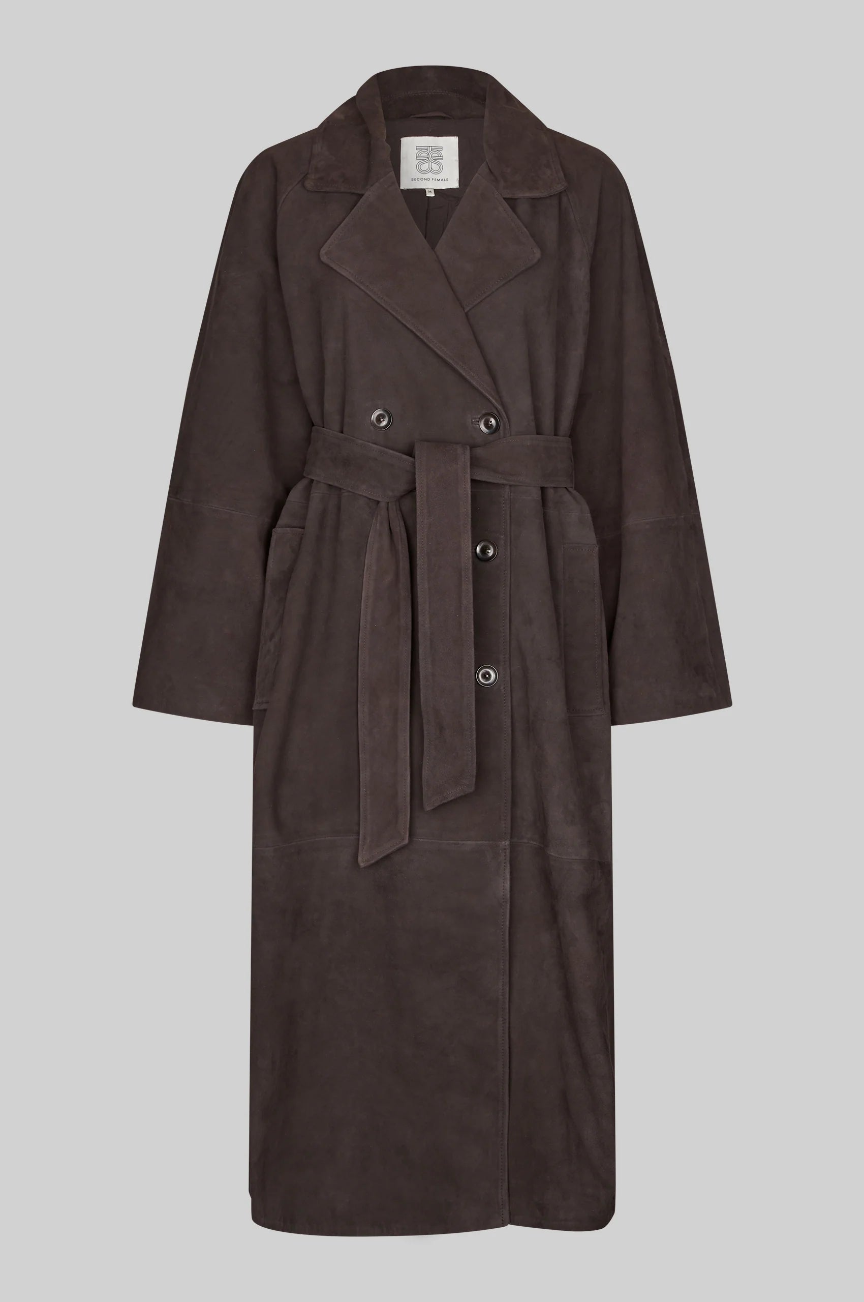 Second Female Noomi Suede Trench - Chocolate Plum