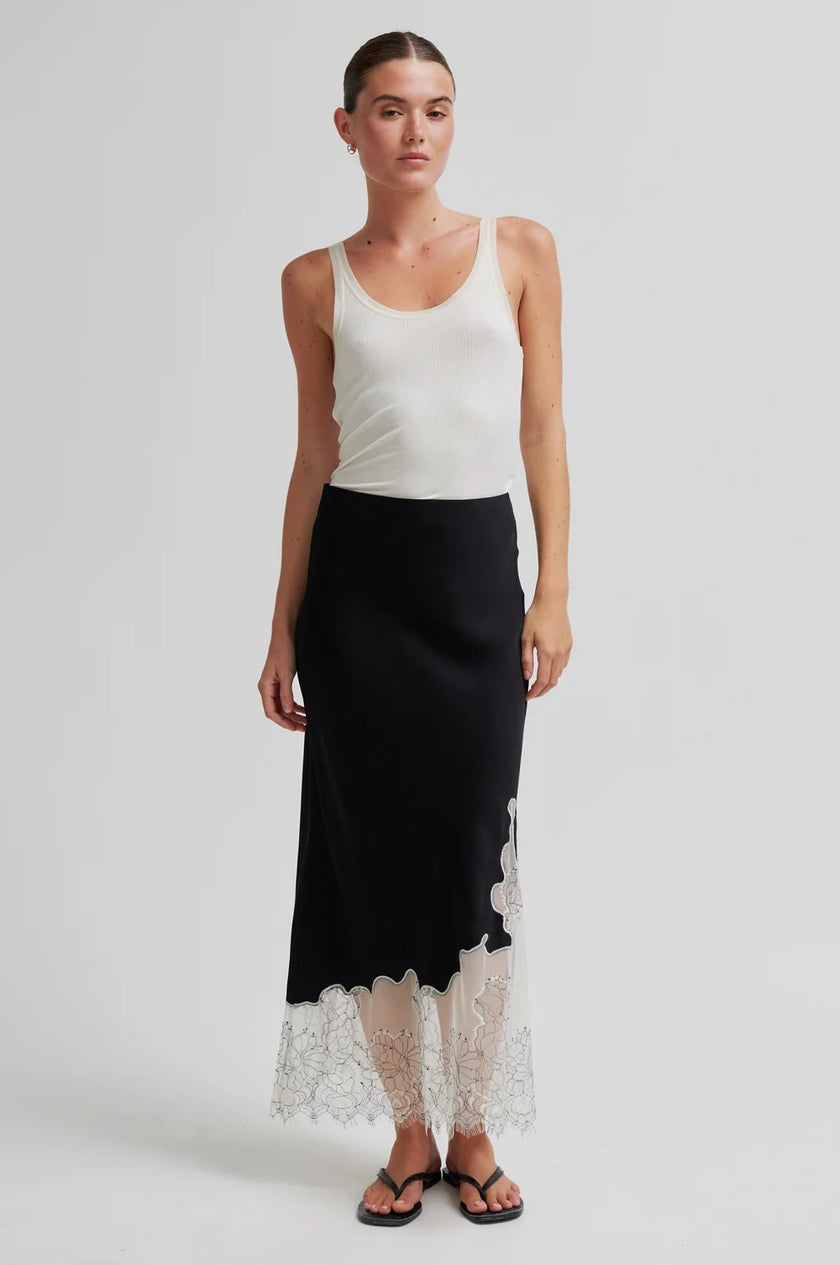 SECOND FEMALE - WILA SKIRT BLACK