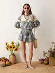 BOTEH Arcadia Paisley Shirred Waist Short