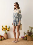 BOTEH Arcadia Paisley Shirred Waist Short