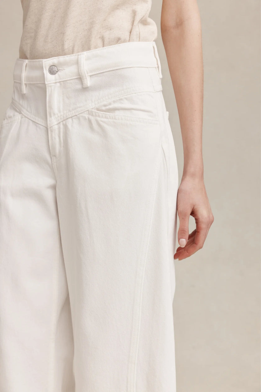 Marle Cross Stitch Jean - Blanc