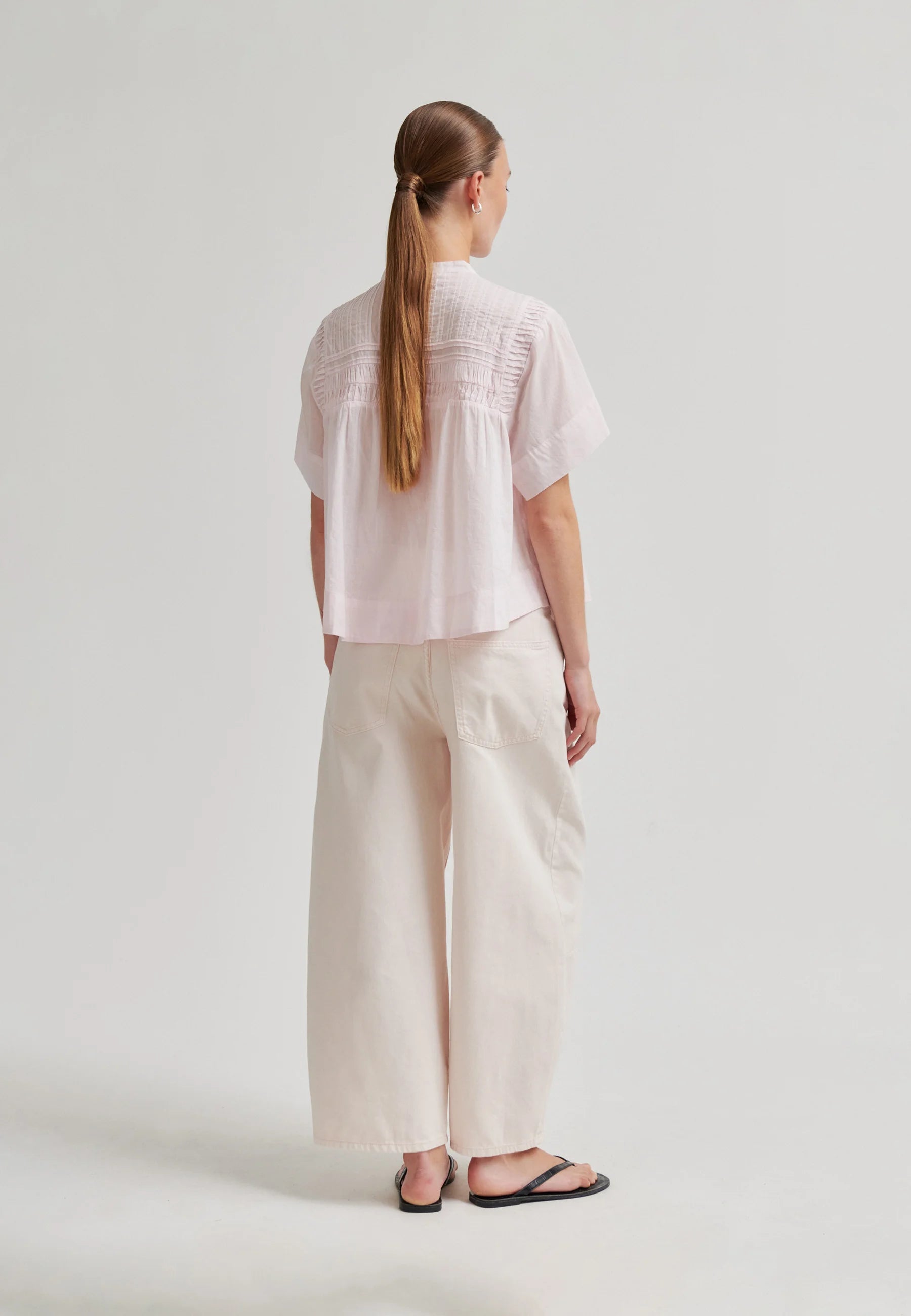 SECOND FEMALE - MAISE SS BLOUSE CRYSTAL PINK