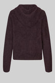 Second Female Anneleen Knitted Hoodie - Chocolate Plum