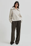 Second Female Gerda Zip Front Knit - Summer Sand