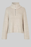 Second Female Gerda Zip Front Knit - Summer Sand