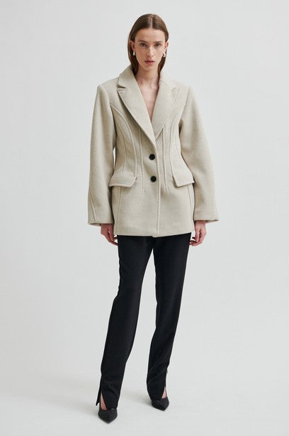 Second Female Mood Blazer - Beige Melange