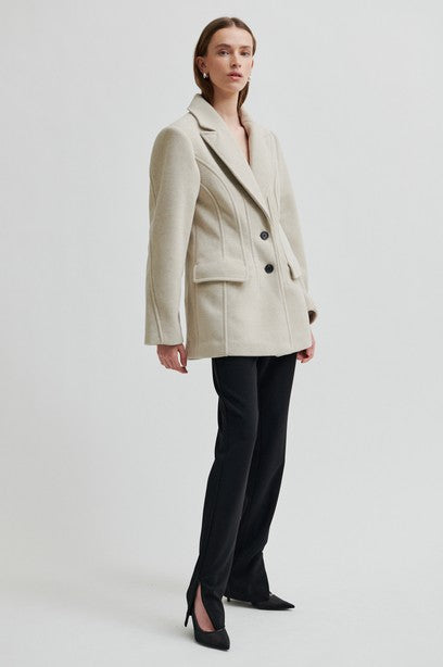 Second Female Mood Blazer - Beige Melange