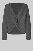 Second Female Flare Knit - Dark Grey Melange