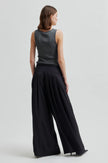 Second Female Bright Lurex Top - Gun Metal Grey