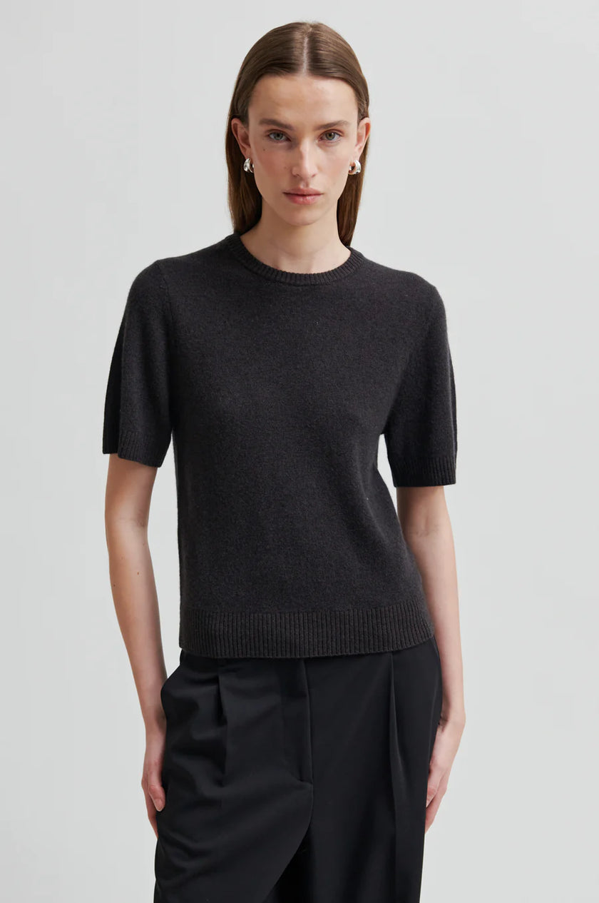 Second Female Leara Knit Tee with Bow Detail