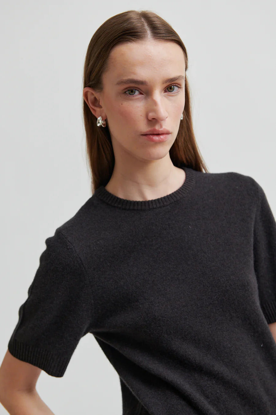Second Female Leara Knit Tee with Bow Detail