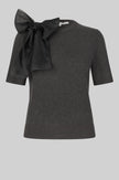 Second Female Leara Knit Tee with Bow Detail