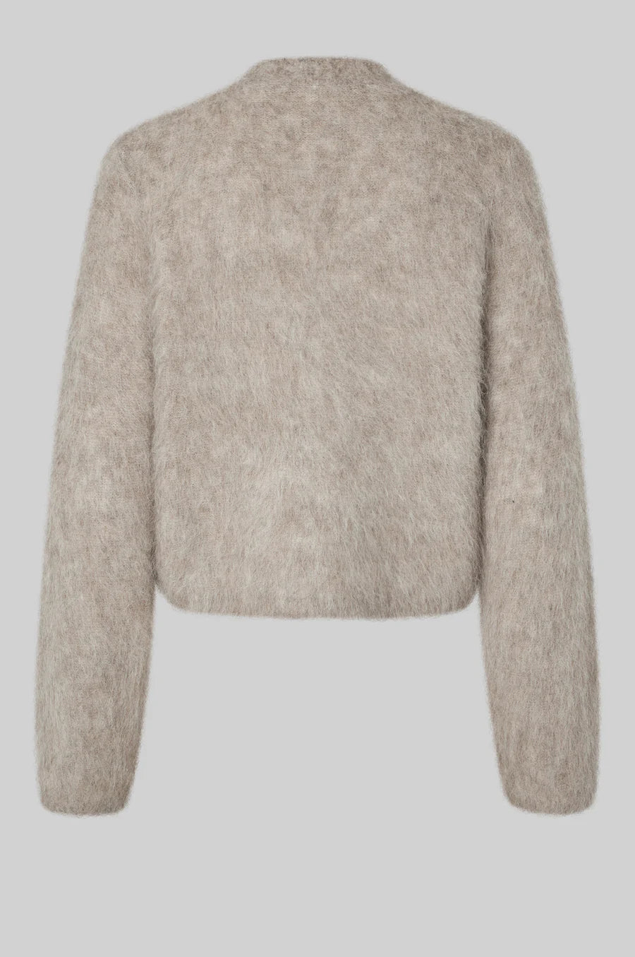 Second Female Karla  Fluffy Cardigan - Pumice Stone