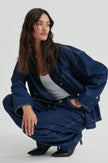 Second Female Columbo Denim Jacket - Dark Blue Denim