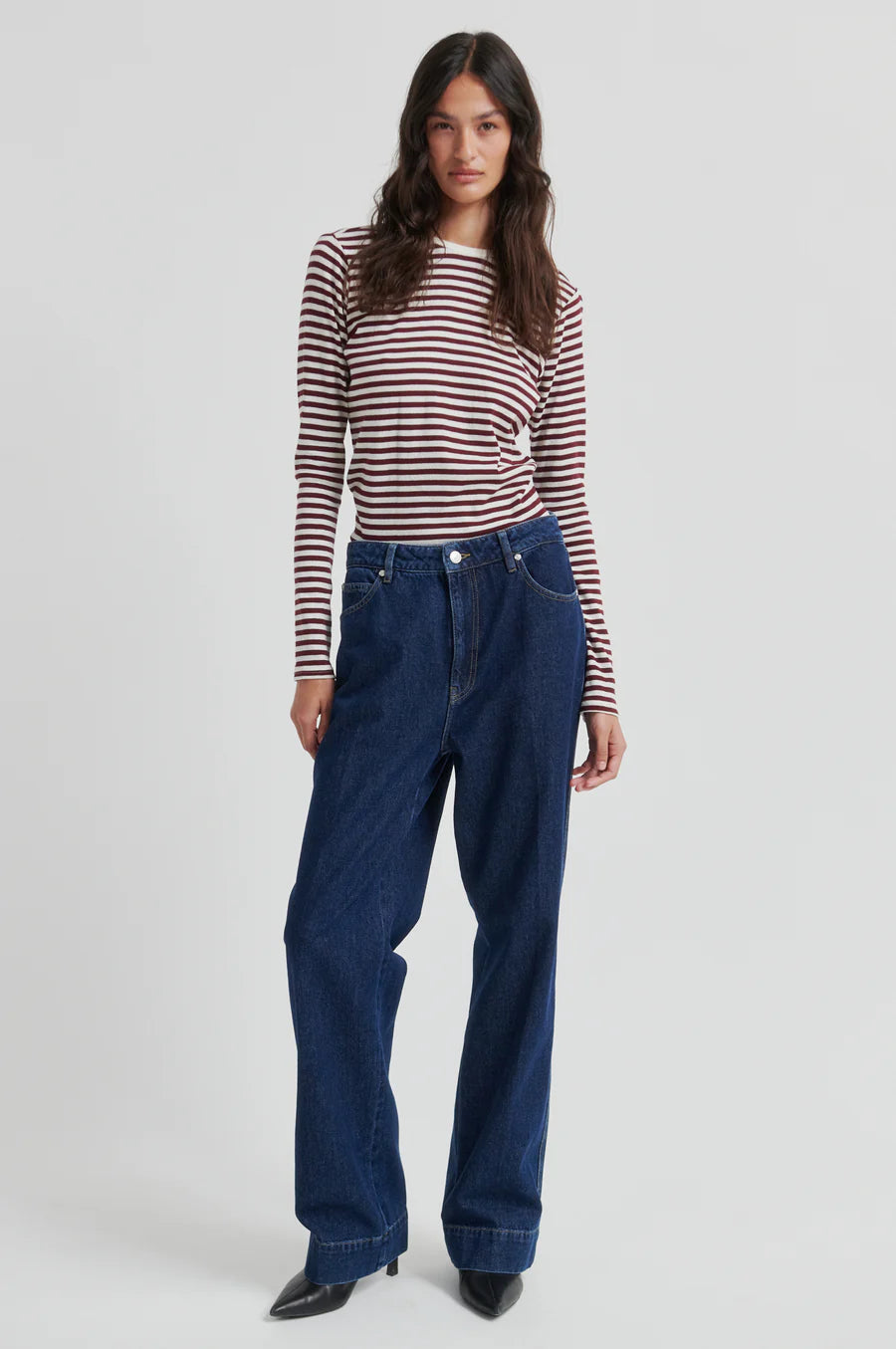 Second Female Columbo Denim Jeans - Dark Blue Denim