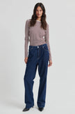 Second Female Columbo Denim Jeans - Dark Blue Denim