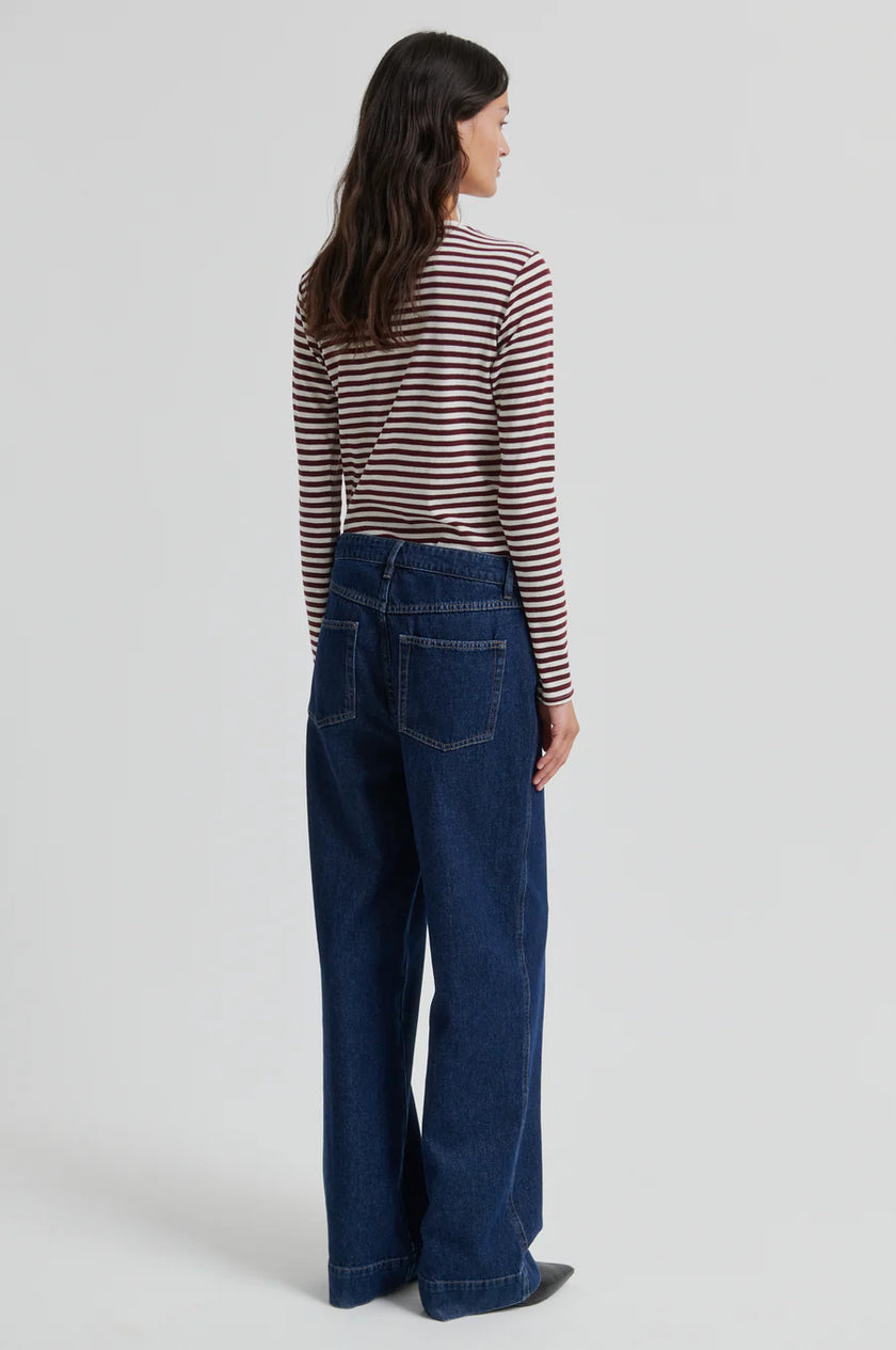 Second Female Columbo Denim Jeans - Dark Blue Denim