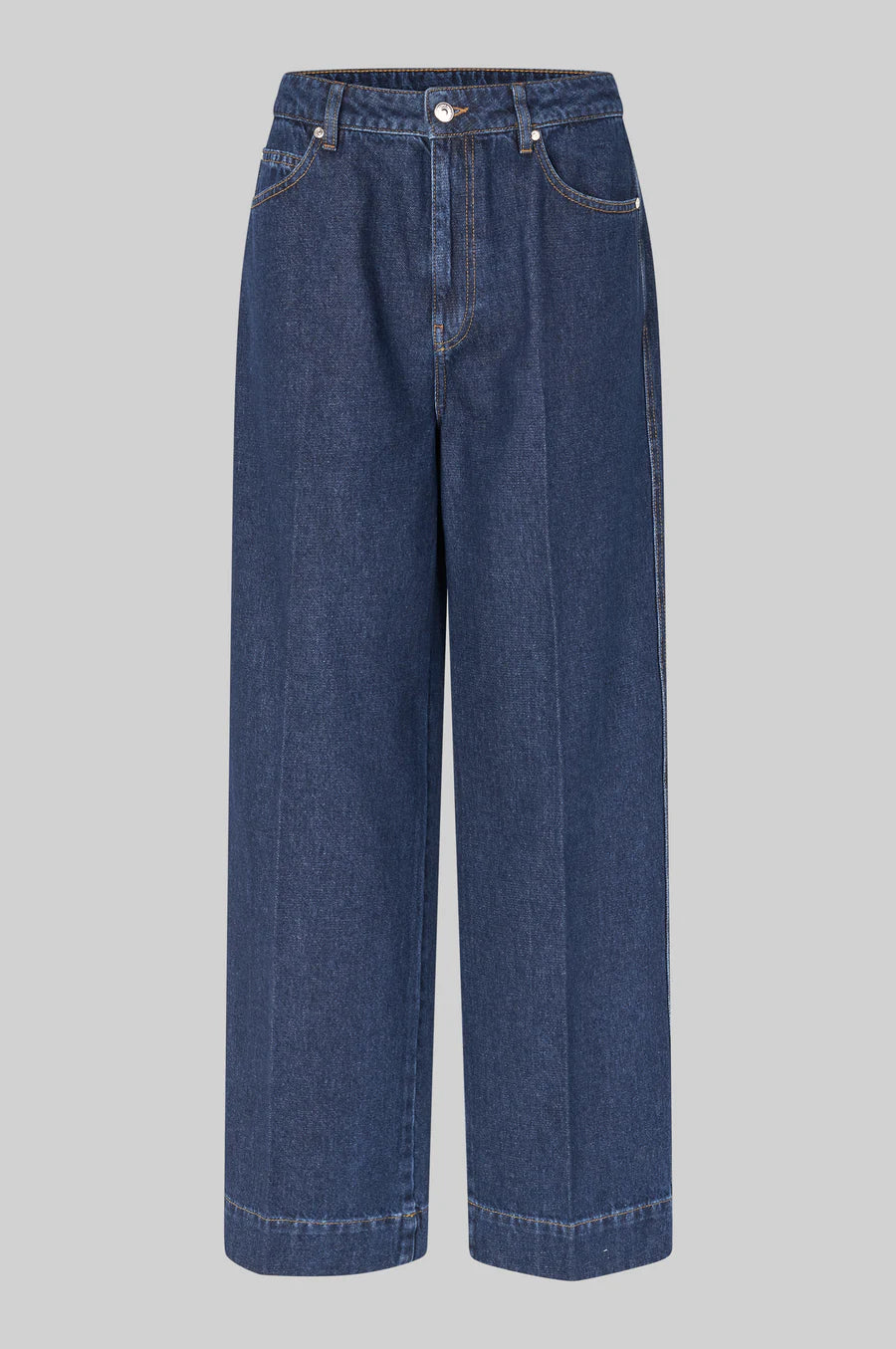 Second Female Columbo Denim Jeans - Dark Blue Denim