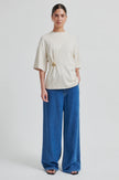 Second Female Enora Brooch Tee - Soft Beige