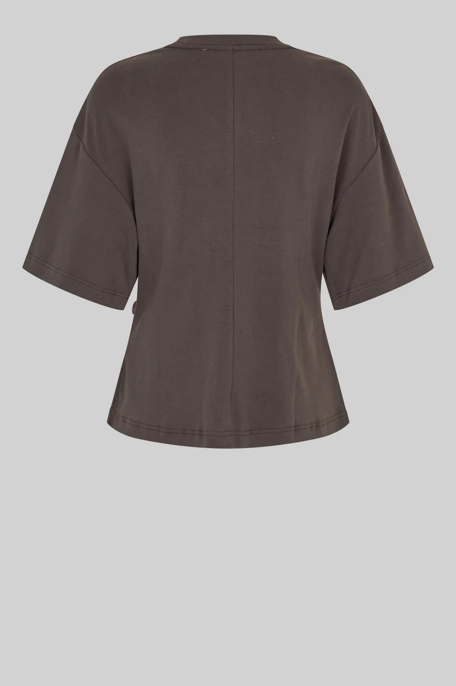 Second Female Enora Brooch Tee - Chocolate