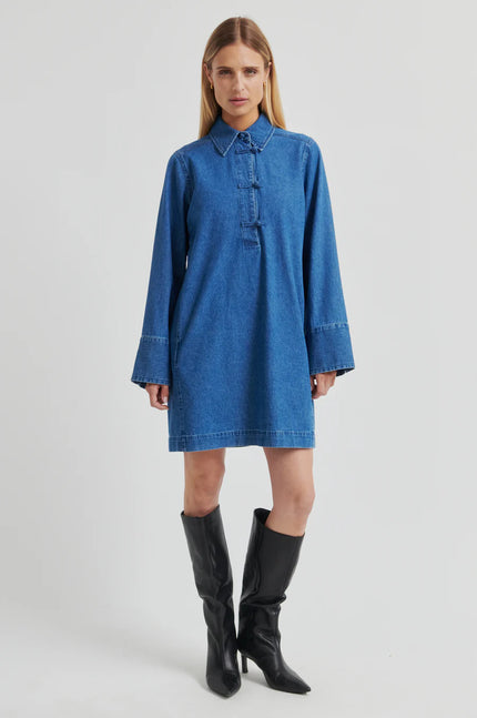 Second Female Cornelia Denim Dress